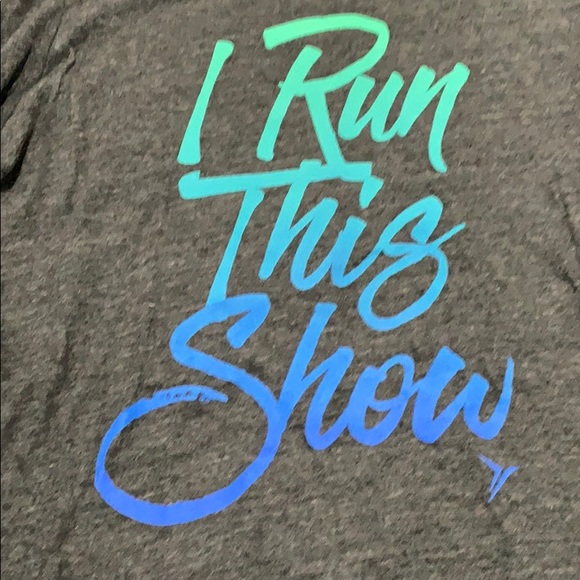 Girls Gray graphic T-shirt - Picture 3 of 4